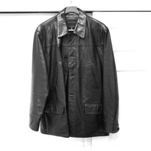 Vintage Banana Republic Men’s leather coat.